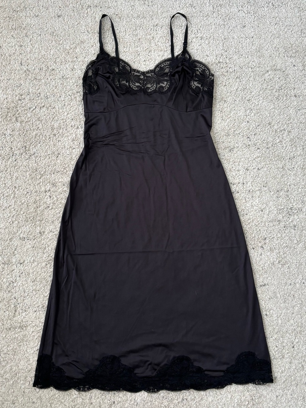 Vintage Montaldo’s Black Full Slip